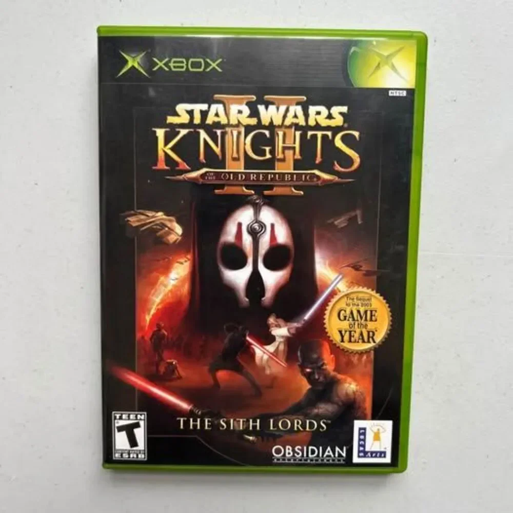 Star Wars Knights of the Old Republic 1 & 2 Xbox CIB Manuals w/Red Cards Tested